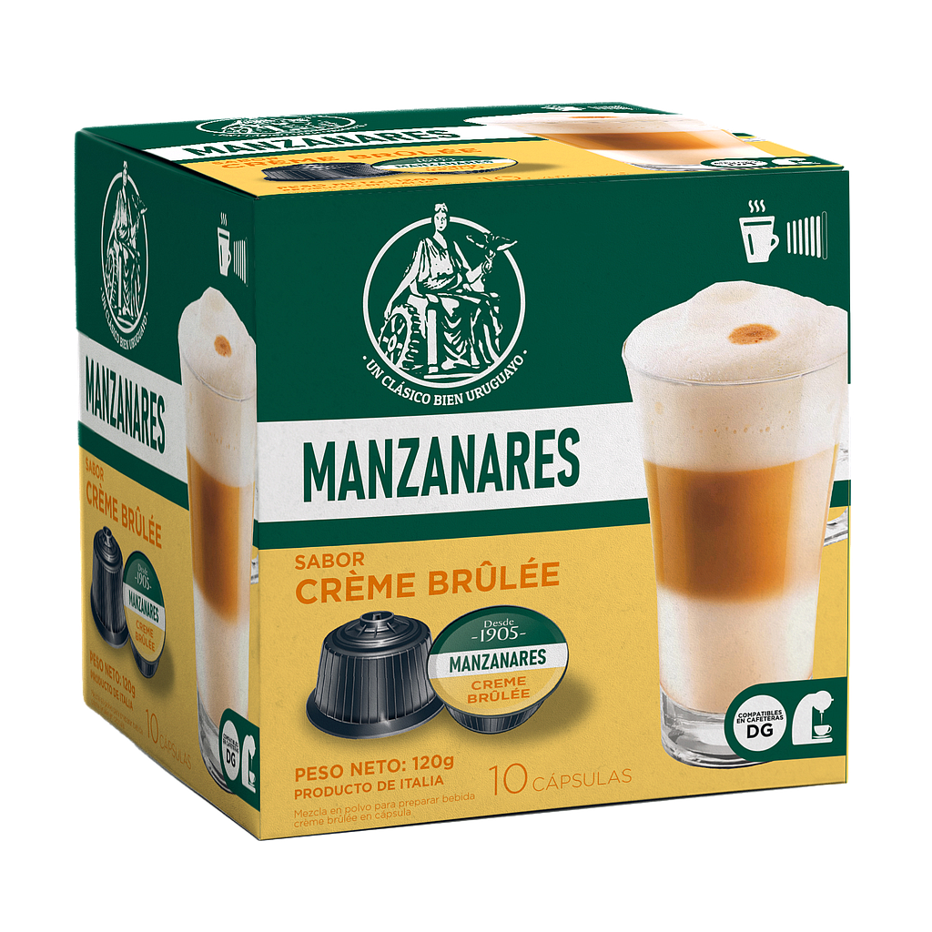 CAPSULAS MANZANARES CREAME BRULEE 10 UNIDADES