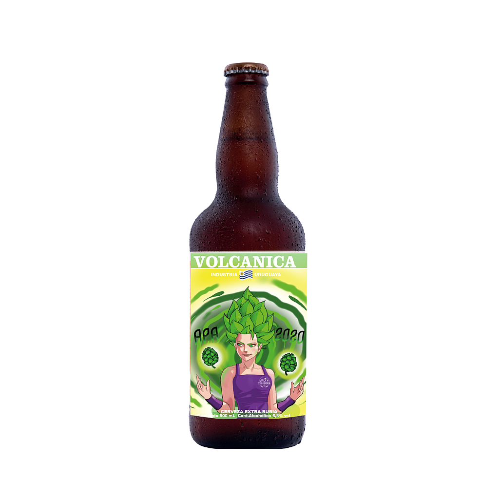 CERVEZA VOLCANICA APA 500 ML