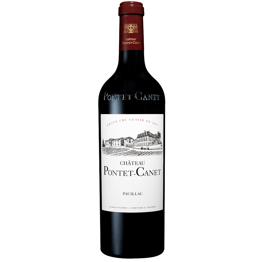 VINO CHATEAU PONTET-CANET  PAUILLAC AOC ROUGE 2019 750 ML