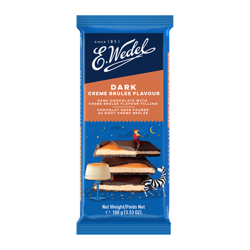 [2836] CHOCOLATE E.WEDEL RELLENO CREMA BRULEE 100 GRAMOS