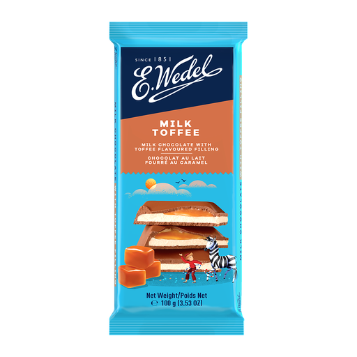[370] CHOCOLATE E.WEDEL TOFFE 100 GRAMOS