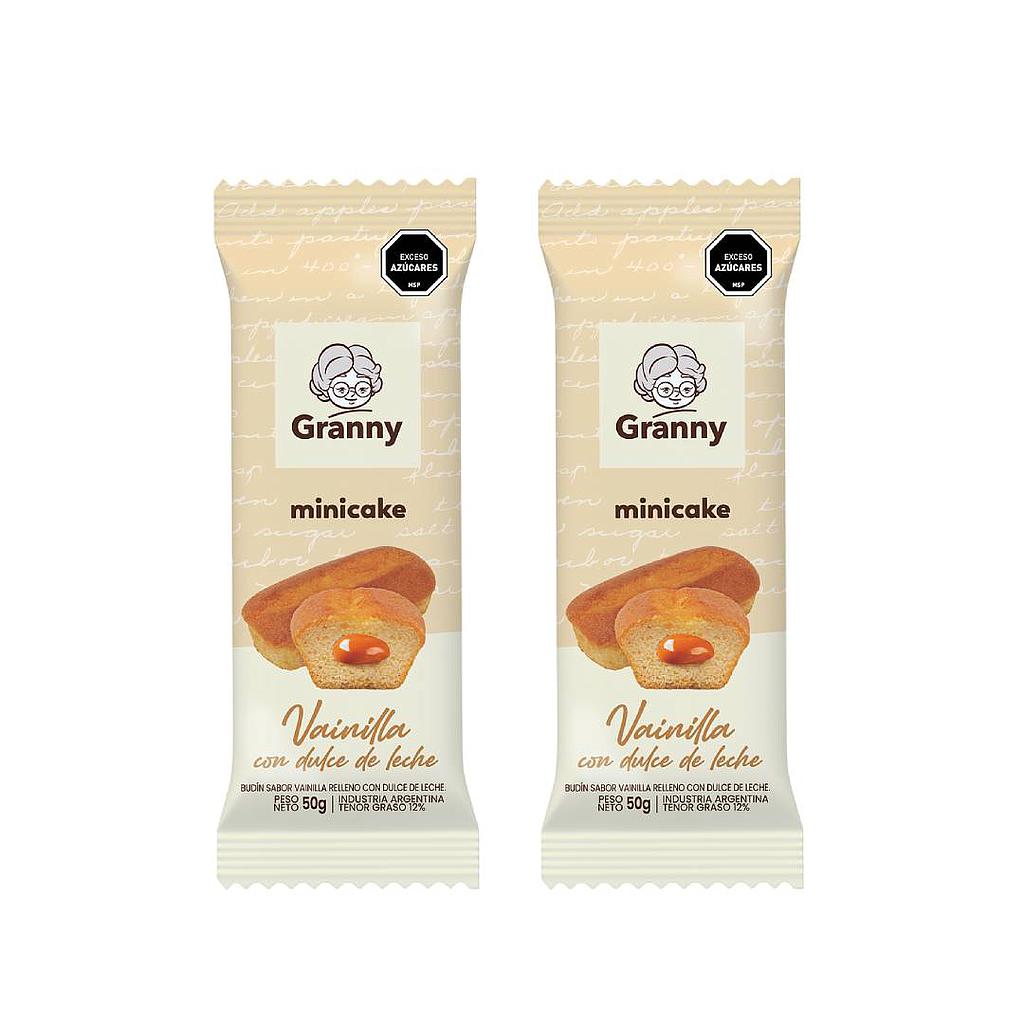 MINI CAKE GRANNY DULCE DE LECHE 40 GRAMOS X 2 UNIDADES