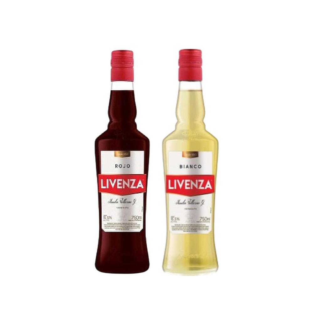 VERMOUTH LIVENZA BIANCO + LIVENZA ROJO 750 ML