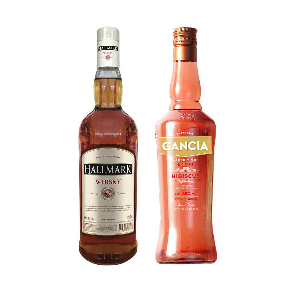 WHISKY HALLMARK 1 LITRO + APERITIVO GANCIA HIBISCUS SPRITZ 750 ML