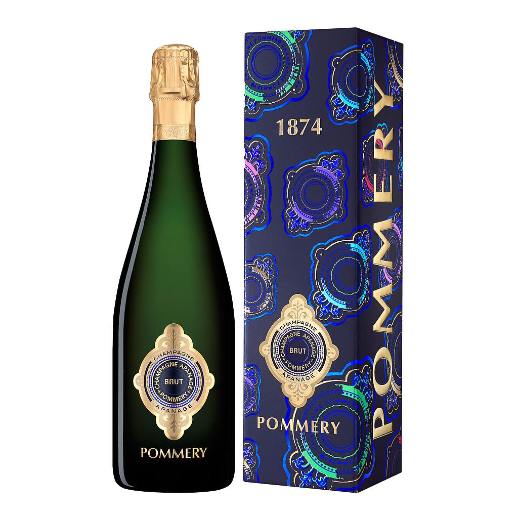 CHAMPAGNE POMMERY APANAGE 1874 BRUT CON ESTUCHE 750 ML