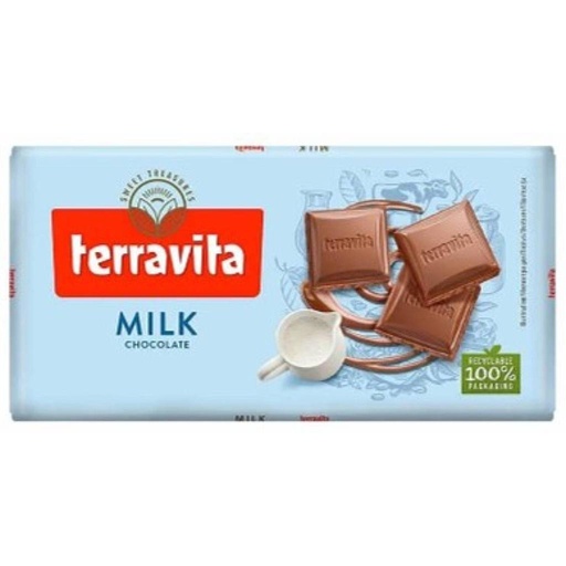 [33838] CHOCOLATE TERRAVITA CON LECHE 100 GRAMOS