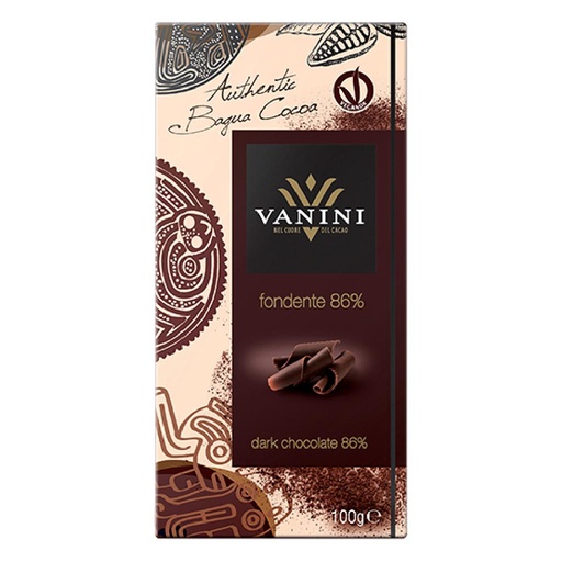 [2716] CHOCOLATE VANINI DARK CHOCOLATE 86% 100 GRAMOS
