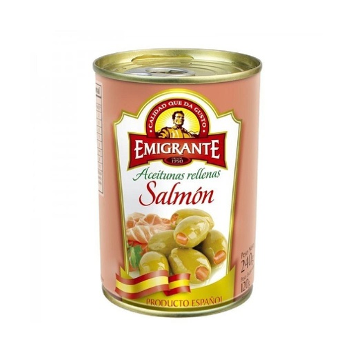 [1008] ACEITUNAS EL EMIGRANTE SALMON 240 GRAMOS
