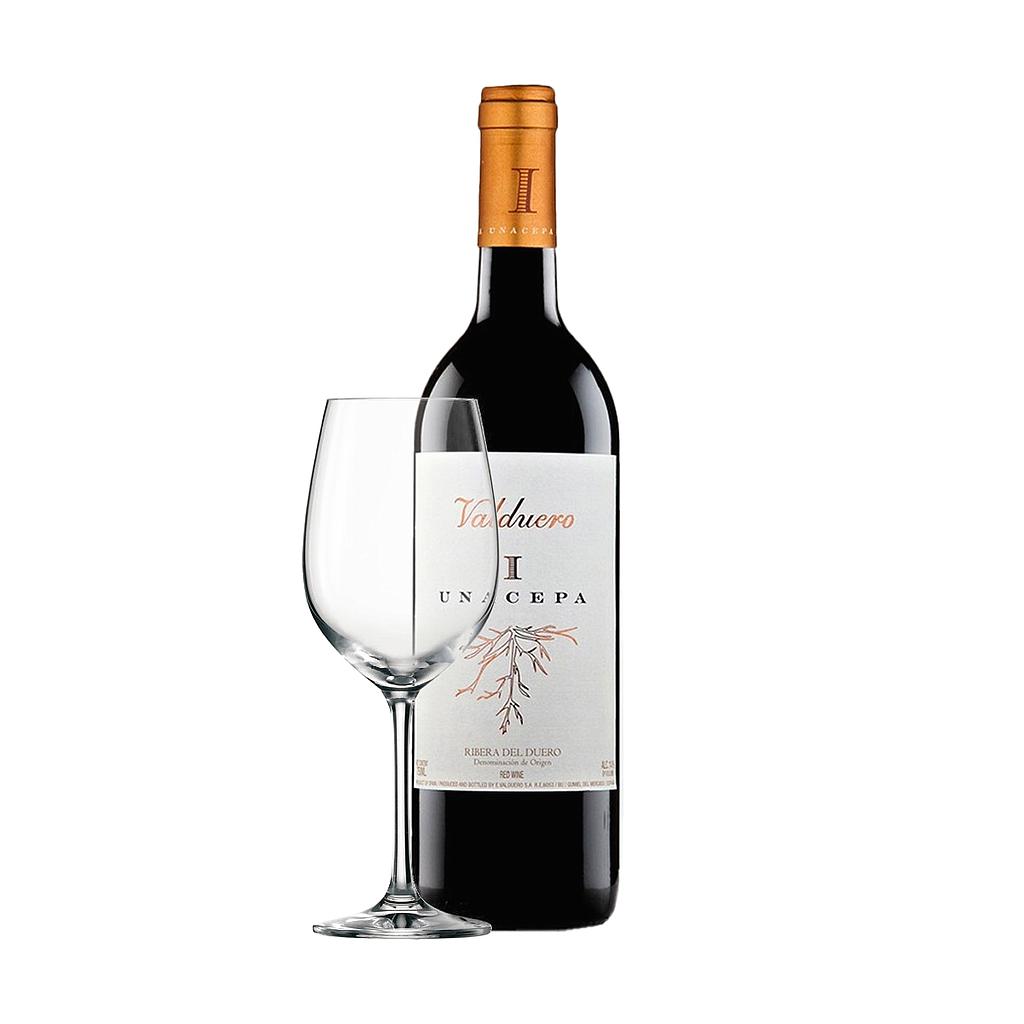 VINO VALDUERO UNA CEPA 2019 750 ML + COPA RIEDEL