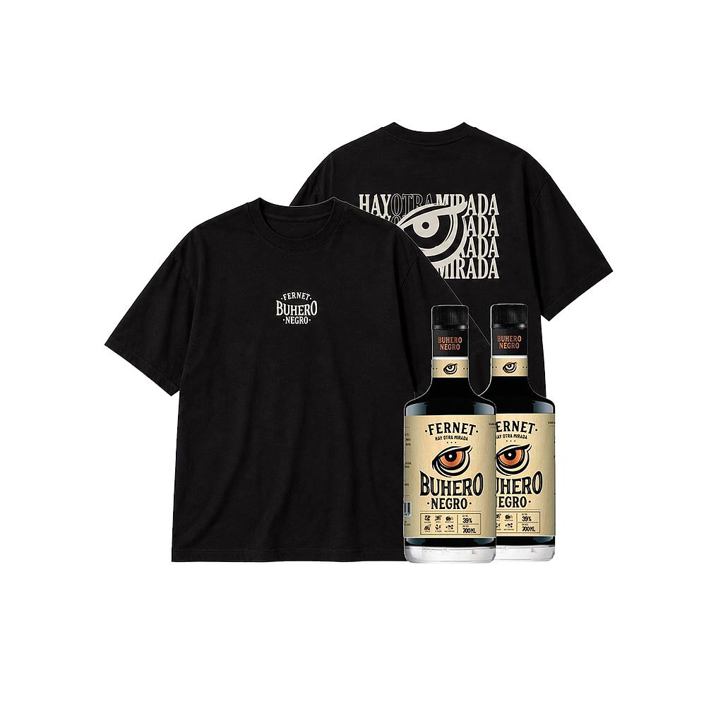2 UNIDADES FERNET BUHERO 700 ML + REMERA BUHERO OBSEQUIO