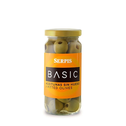 [30536] ACEITUNAS EN FRASCO SERPIS BASIC SIN CAROZO 235 GRAMOS