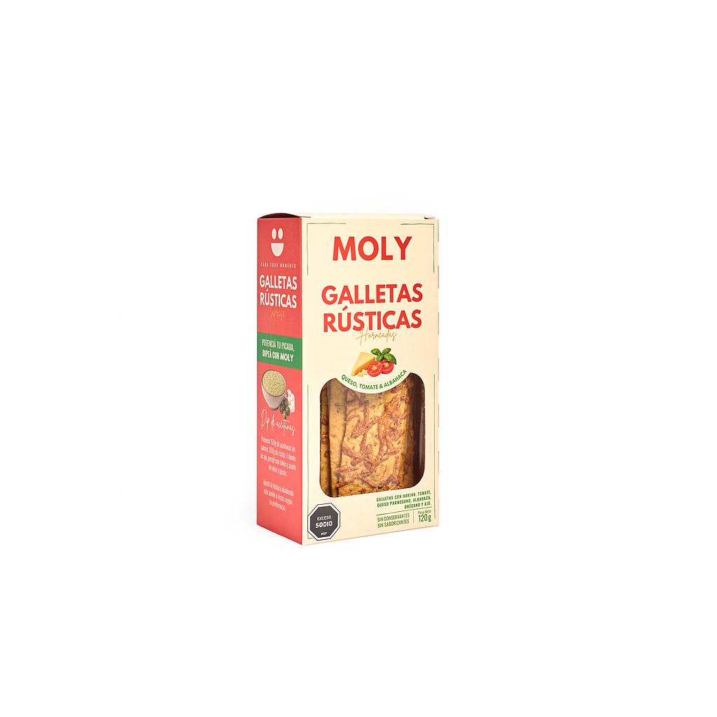 GALLETA RUSTICA MOLY SABOR CAPRESE 120 GRAMOS