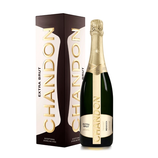 ESPUMOSO CHANDON BRUT DORADO 750 ML CON ESTUCHE