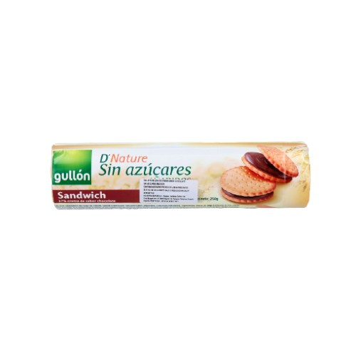 [404] GALLETA GULLON SIN AZUCAR CHOCOLATE 250 GRAMOS