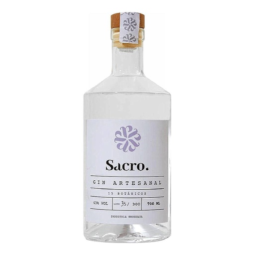 [30057] GIN ARTESANAL SACRO 500 ML