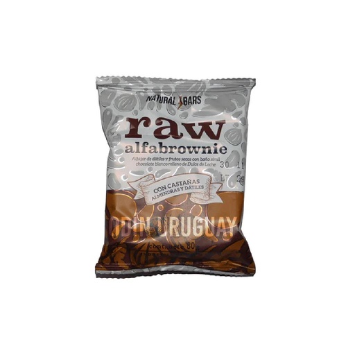 [30480] ALFAJOR NATURAL BARS BROWNIE NEGRO