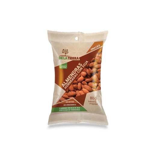 ALMENDRAS HORNEADAS CON SOJA DE LA TIERRA 80 GRAMOS