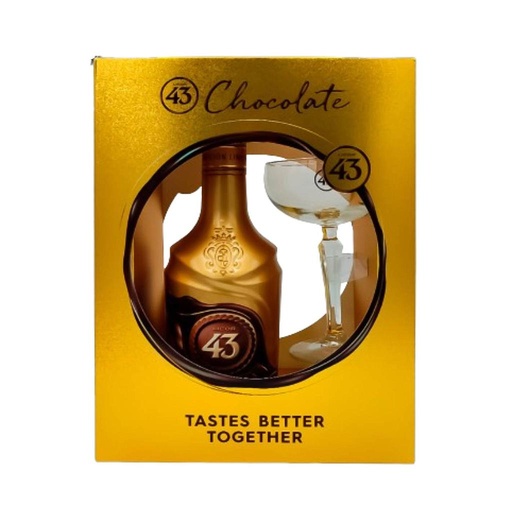 LICOR 43 CHOCOLATE 700 ML + 1 VASO