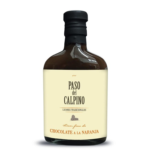 [31868] LICOR PASO DEL CALPINO CHOCOLATE A LA NARANJA PETACA 200 ML