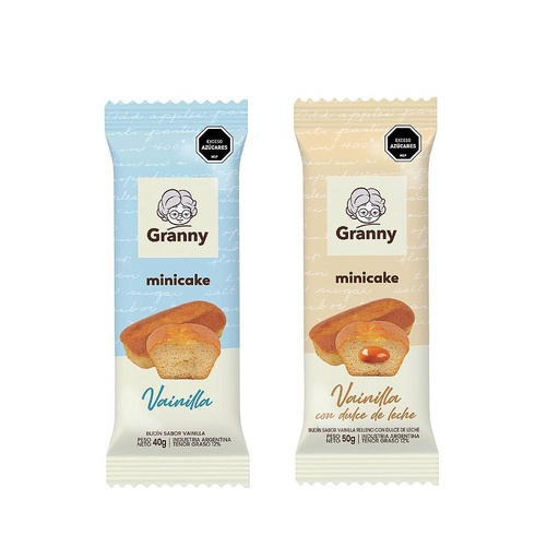 [35434] MINI CAKE GRANNY VAINILLA + DULCE DE LECHE 40 GRAMOS