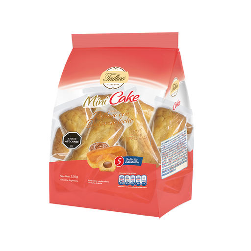 [32147] MINI CAKE TRUFFINO RELLENAS DE DULCE DE LECHE 250 GRAMOS
