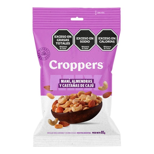 MIX CROPPERS CON CASTAÑAS 80 GRAMOS
