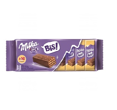 OBLEA BAÑADA MILKA BIS 105.6 GRAMOS