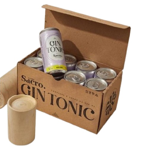 [34004] PACK GIN TONIC SACRO POR 8 UNIDADES 269 ML