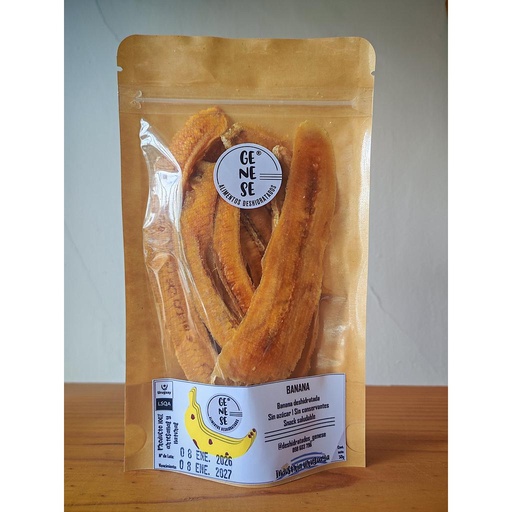 [32459] BANANA DESHIDRATADA GENESE 50 GRAMOS