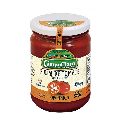 PULPA DE TOMATE CONCENTRADA ORGANICA CAMPOCLARO 570 GRAMOS