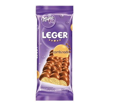 CHOCOLATE MILKA LEGER COMBINADO 110 GRAMOS