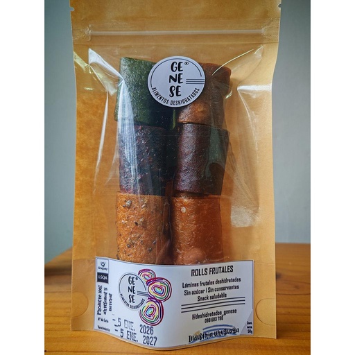 ROLLS DE FRUTA GENESE 50 GRAMOS