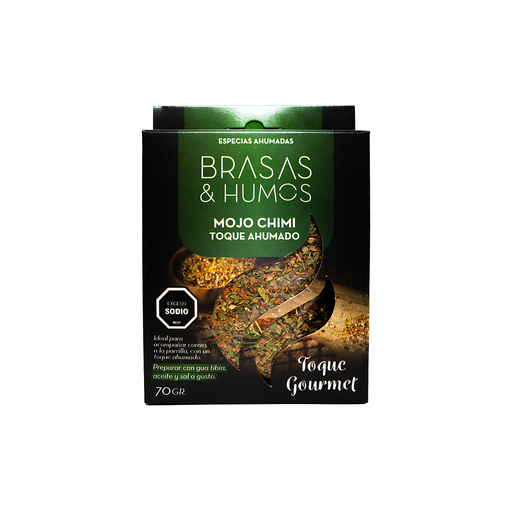 SAZONADOR MOJO CHIMI AHUMADO BRASAS & HUMOS 70 GR