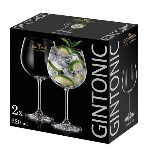 [33383] SET COPA BOHEMIA GIN TONIC 620 ML
