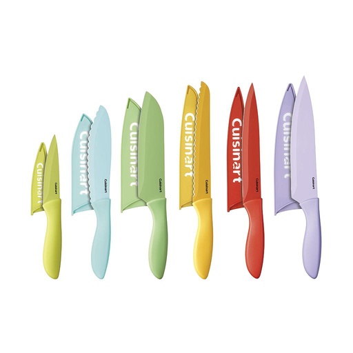 [31813] SET CUCHILLOS CERAMICA CUISINART 12 PIEZAS