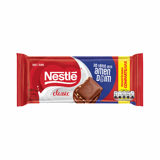 [34812] TABLETA CHOCOLATE CLASSIC AMENDOIM NESTLE 150 GRAMOS