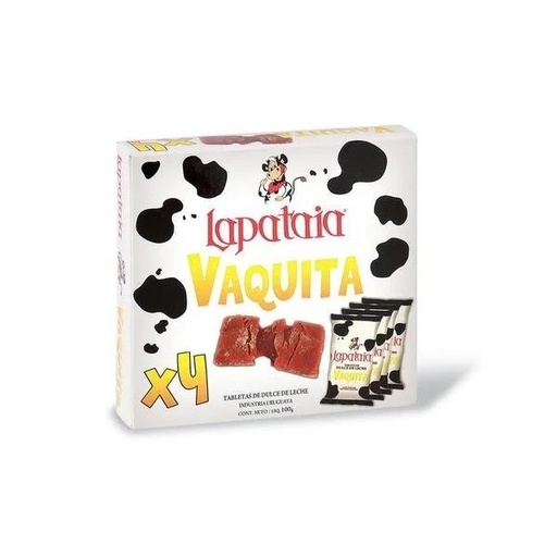 [3209] TABLETA VAQUITA LAPATAIA X 4 UNIDADES