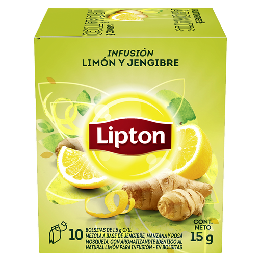 TE LIPTON LIMON Y JENGIBRE 10 SOBRES