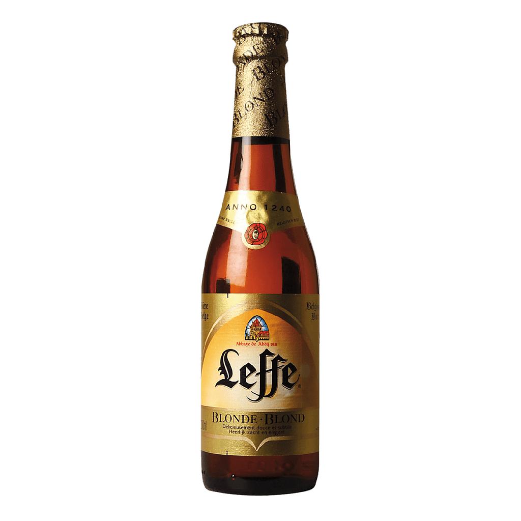 CERVEZA LEFFE RUBIA BELGA 330 ML