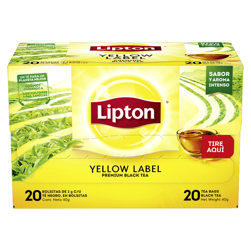 [33285] TE LIPTON YELLOW LABEL 20 SOBRES