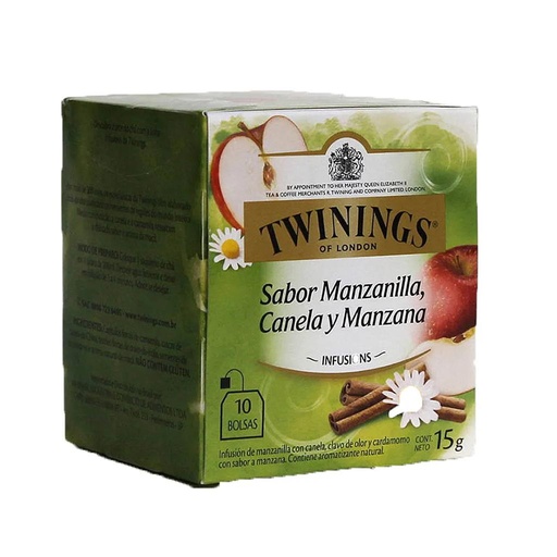 [1987] TE TWININGS MANZANILLA, CANELA Y MANZANA 10 SOBRES