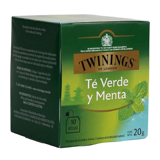 [1801] TE TWININGS VERDE Y MENTA 10 SOBRES