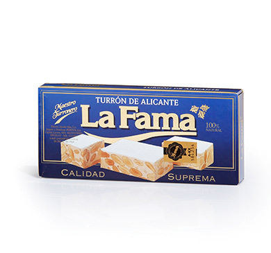 TURRON DURO LA FAMA ALICANTE 150 GRAMOS