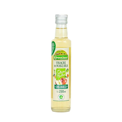 VINAGRE DE MANZANA ORGÁNICO CAMPOCLARO 250 ML
