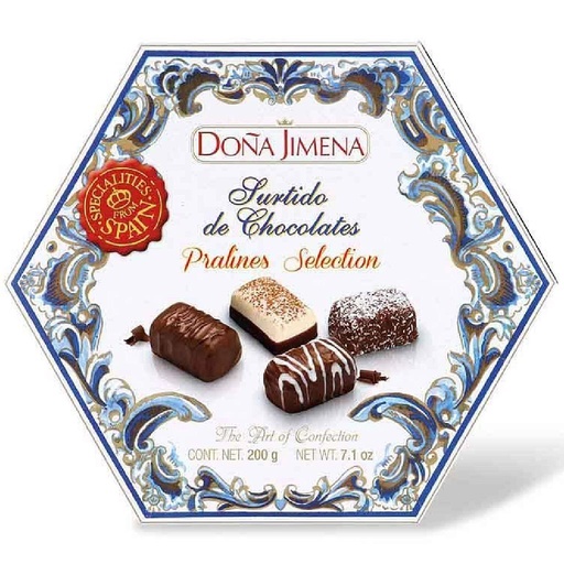 [31634] BOMBON SURTIDO DE CHOCOLATE DOÑA JIMENA 200 GRAMOS