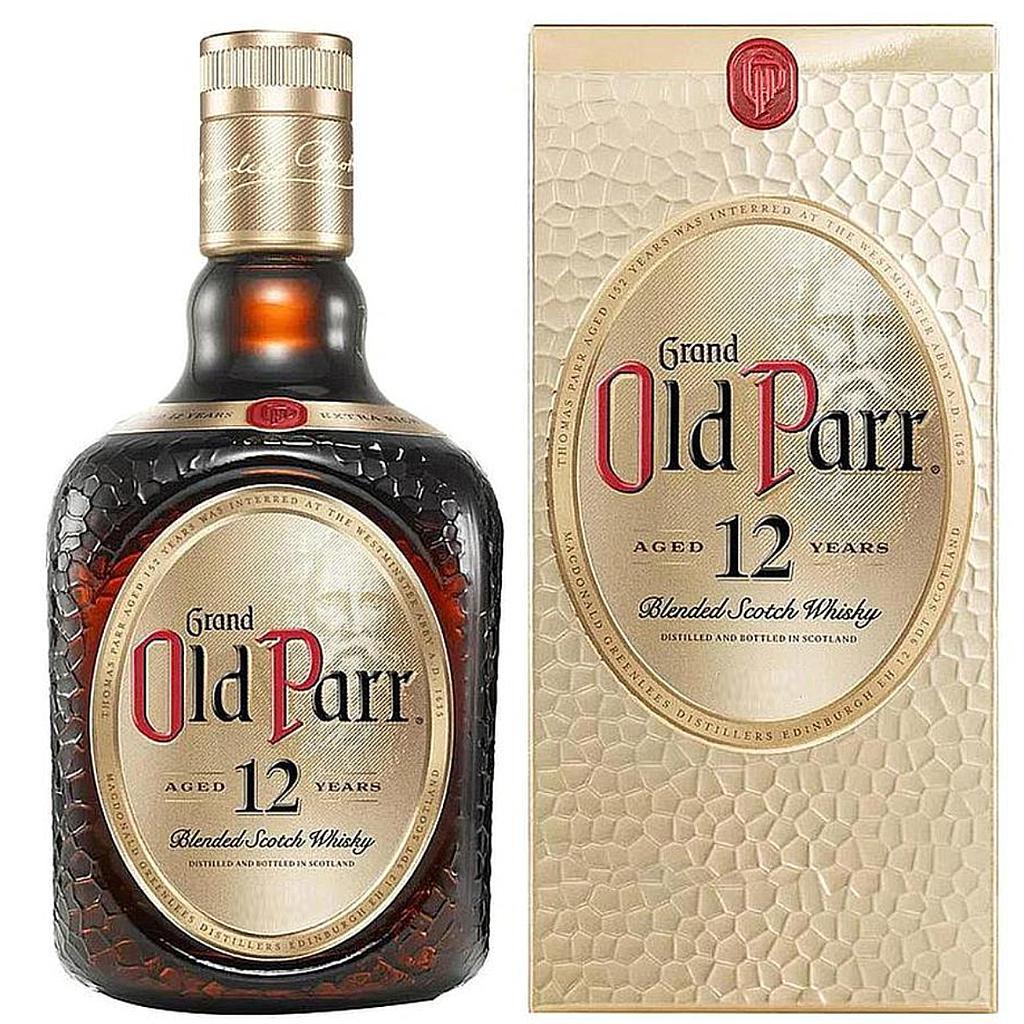 WHISKY ESCOCES OLD PARR 12 AÑOS 1 LITRO