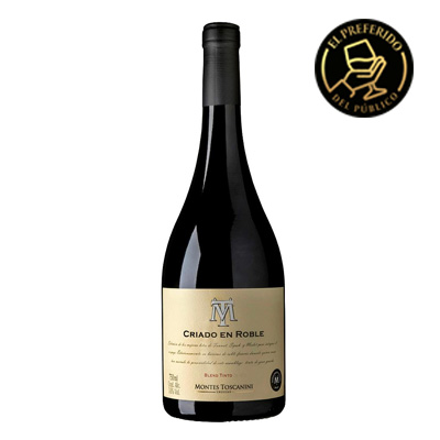 VINO MONTES TOSCANINI CRIADO EN ROBLE BLEND 750 ML