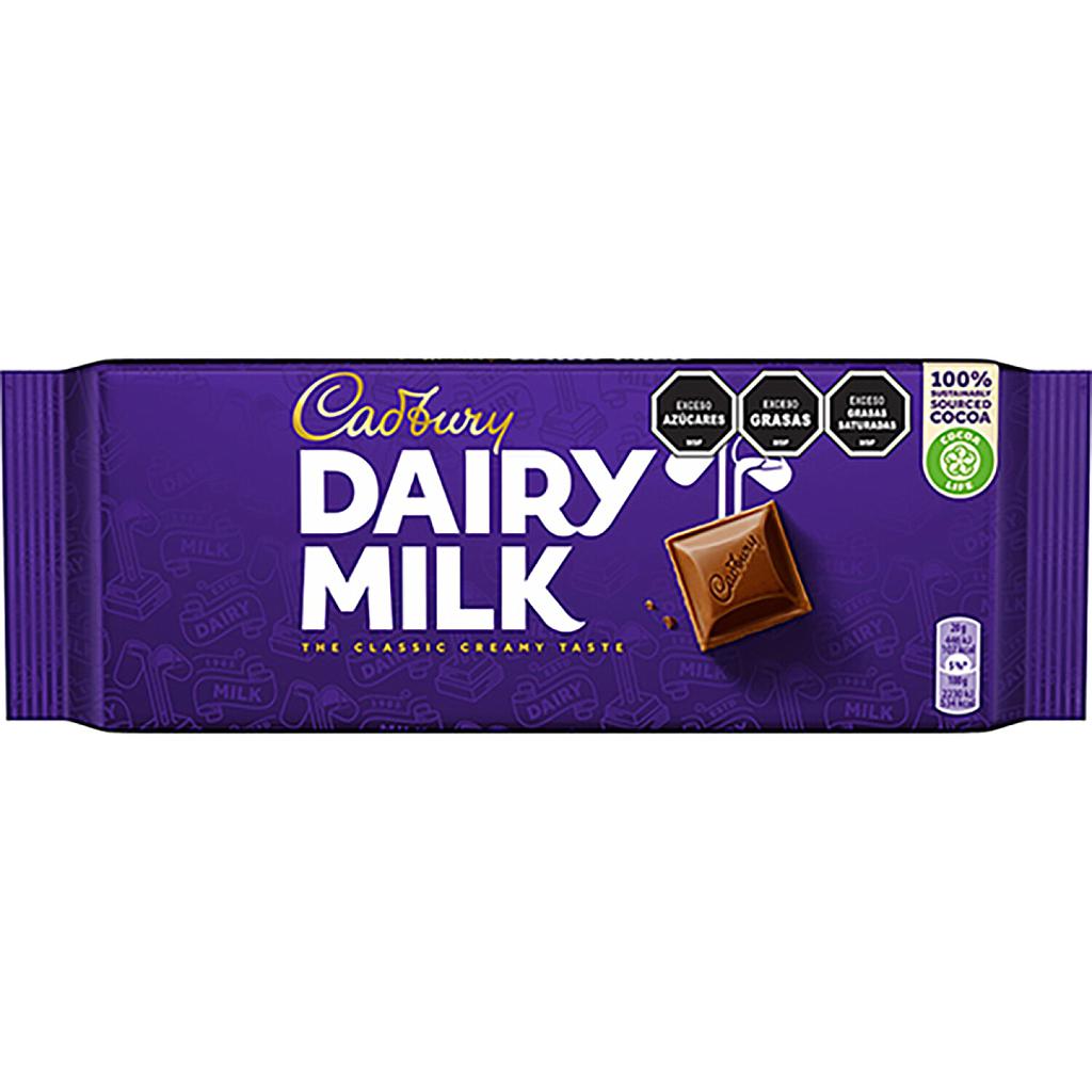 CHOCOLATE CADBURY DAIRY MILK 180 GRAMOS