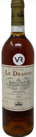 [33660] VINO CHATEU LE DRAGON SAUTERNES 1989 750 ML