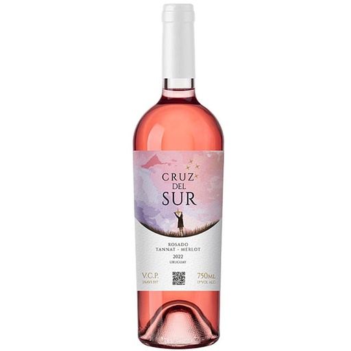 [30563] VINO CRUZ DEL SUR ROSADO TANNAT MERLOT 750 ML